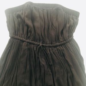 Strapless Black Maxi